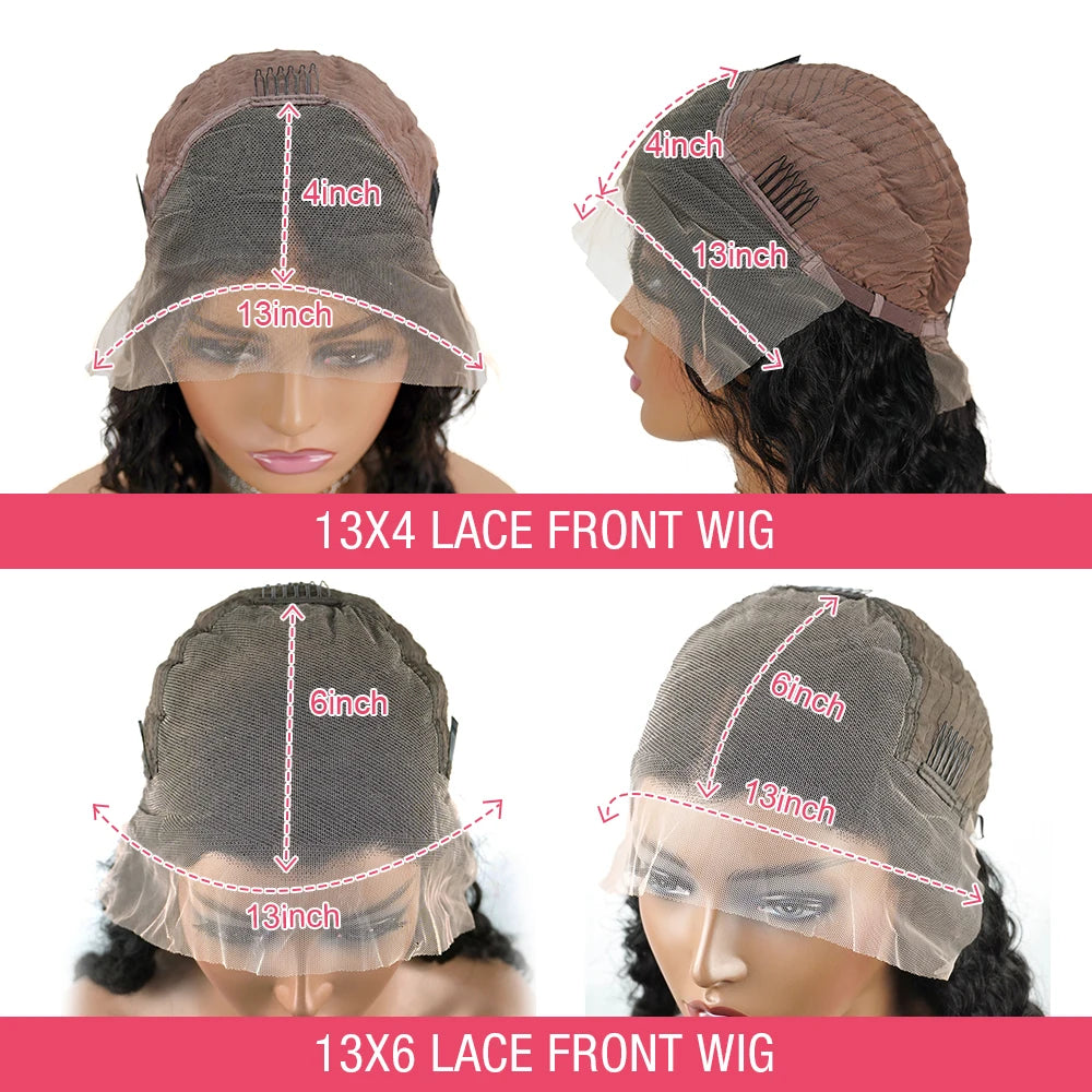 Kinky Straight Wig Human Hair 13x6 HD Lace Frontal Wig 4C Edges Natural Baby Hair Wig Yaki Straight Lace Front Human Hair Wigs