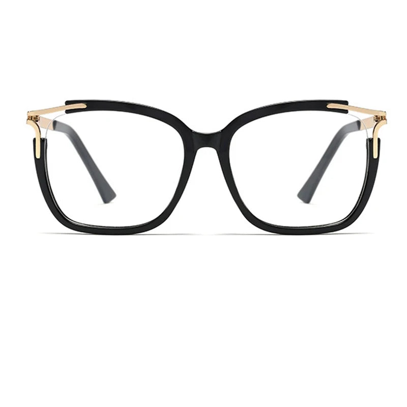 Eyeglasses Square glasses woman 2020 fashion Clear lens Optical glasses frame women Luxury Brand Metal Legs female oculos