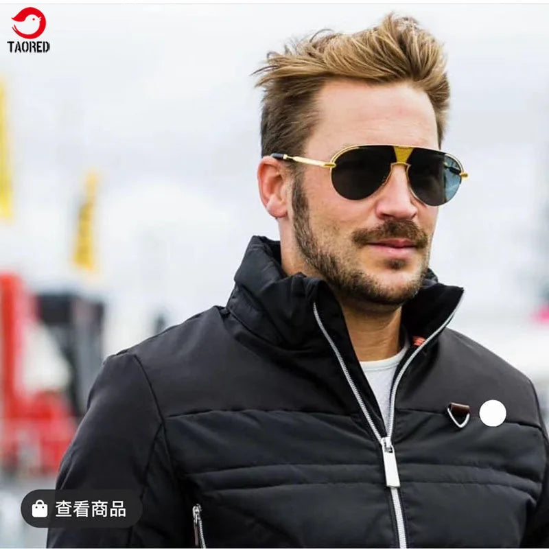 Woman Glasses 2021 New Retro Steampunk Men's Fashion Sunglasses European and American Luxury Design Pilot Eyewear Sunglasses