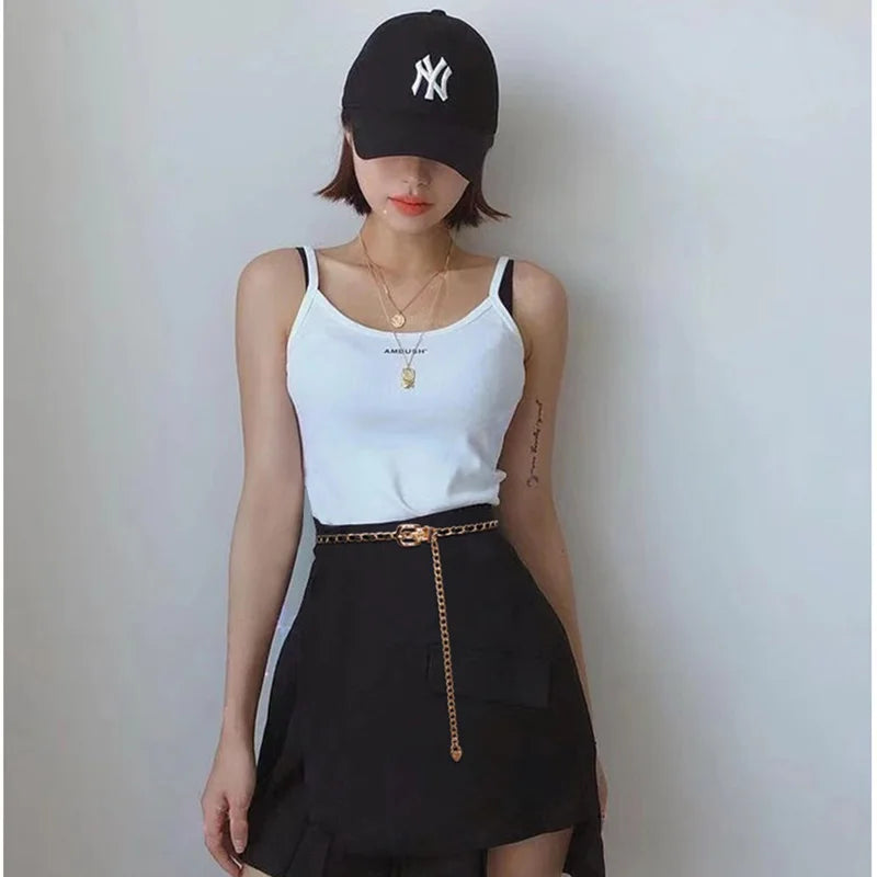 Women Leather Waist Chain Belt Golden Body Dress Belt Waistband Belt Mini Fashion Woman Thin Chain Cloth Accessories Waist bands