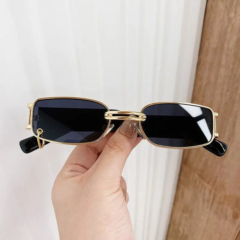 Small Square Elegant Sunglasses Woman Luxury Brand Designer Italy Sun Glasses Female Ladies Vintage Shades Eyewear