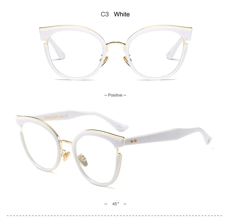 Woman Semi-Transparent Optical Eyeglasses Fashion Frame Spectacles for Women Prescription Eyewear Glasses Frame
