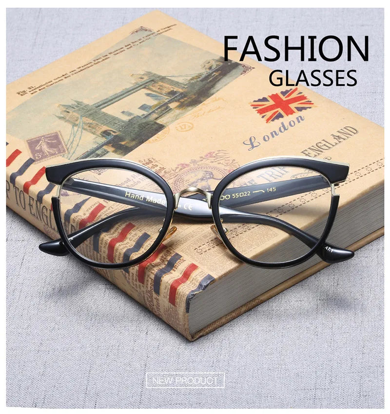 Woman Semi-Transparent Optical Eyeglasses Fashion Frame Spectacles for Women Prescription Eyewear Glasses Frame