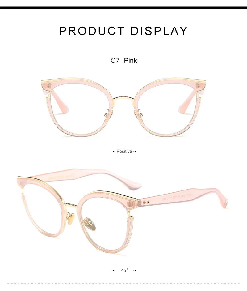Woman Semi-Transparent Optical Eyeglasses Fashion Frame Spectacles for Women Prescription Eyewear Glasses Frame