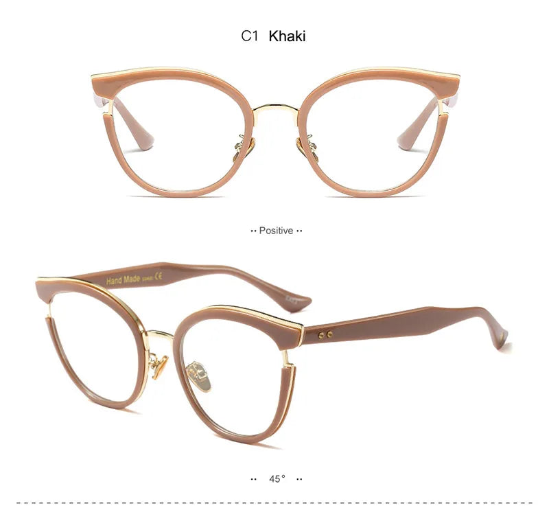 Woman Semi-Transparent Optical Eyeglasses Fashion Frame Spectacles for Women Prescription Eyewear Glasses Frame