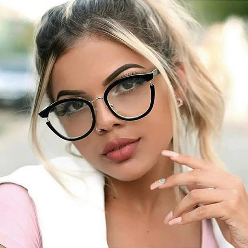Woman Semi-Transparent Optical Eyeglasses Fashion Frame Spectacles for Women Prescription Eyewear Glasses Frame