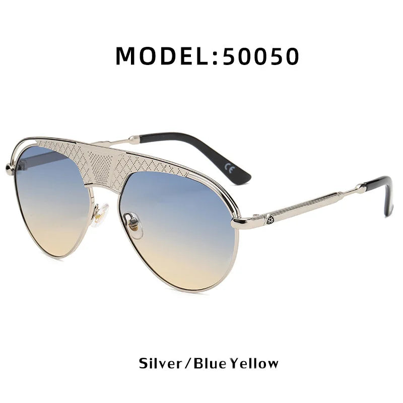 Woman Glasses 2021 New Retro Steampunk Men's Fashion Sunglasses European and American Luxury Design Pilot Eyewear Sunglasses