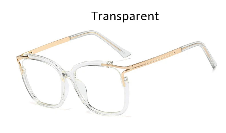 Eyeglasses Square glasses woman 2020 fashion Clear lens Optical glasses frame women Luxury Brand Metal Legs female oculos