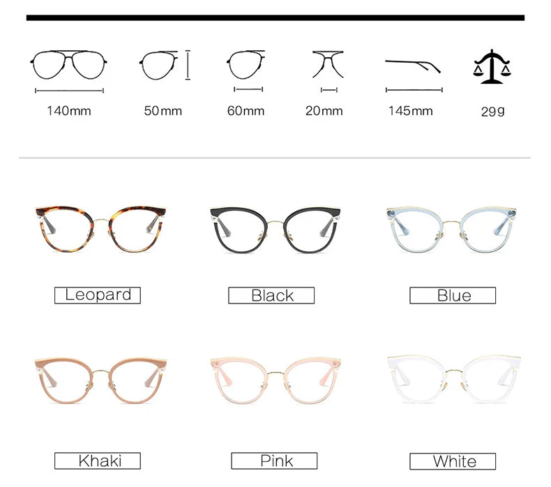 Woman Semi-Transparent Optical Eyeglasses Fashion Frame Spectacles for Women Prescription Eyewear Glasses Frame