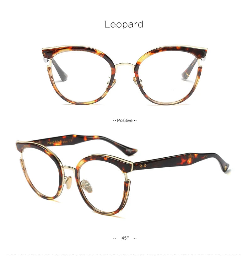 Woman Semi-Transparent Optical Eyeglasses Fashion Frame Spectacles for Women Prescription Eyewear Glasses Frame