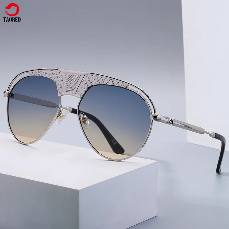 Woman Glasses 2021 New Retro Steampunk Men's Fashion Sunglasses European and American Luxury Design Pilot Eyewear Sunglasses