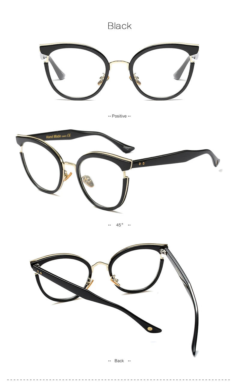 Woman Semi-Transparent Optical Eyeglasses Fashion Frame Spectacles for Women Prescription Eyewear Glasses Frame