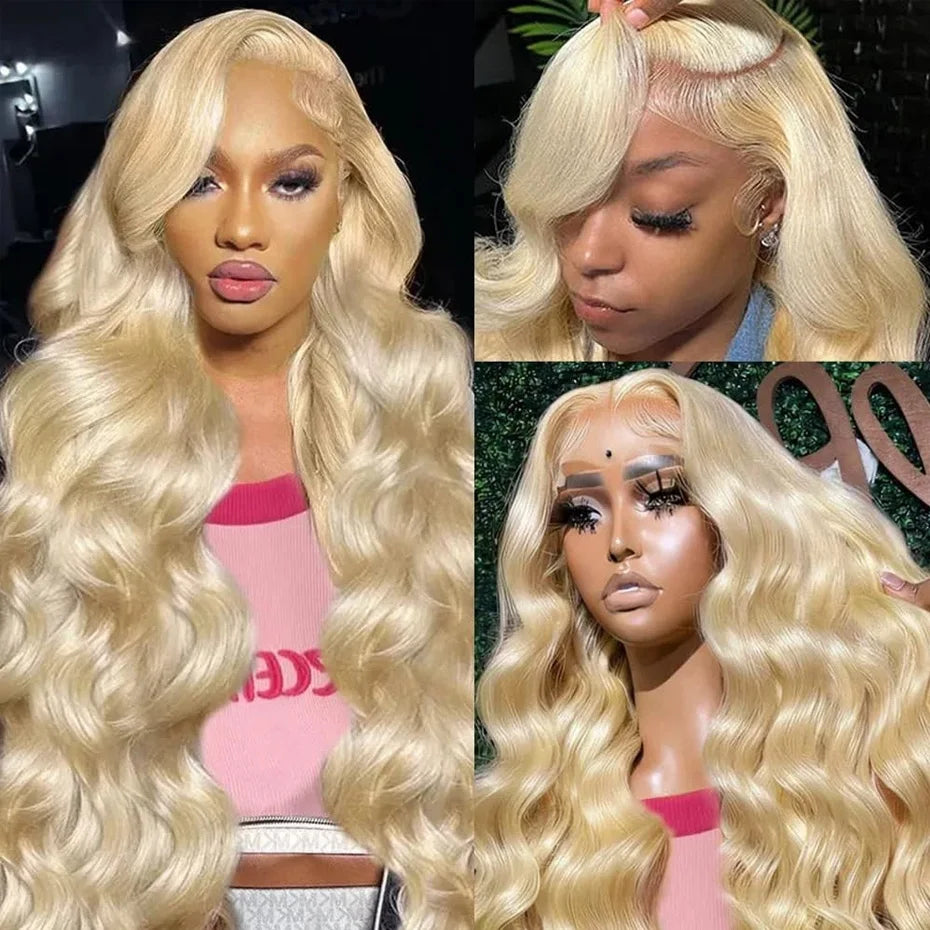 250 300 High Density 13x6 Hd Lace Frontal Wig Body Wave Blonde 613 Human Hair Wig 13x4 Lace Front 100% Human Hair Wigs For Women