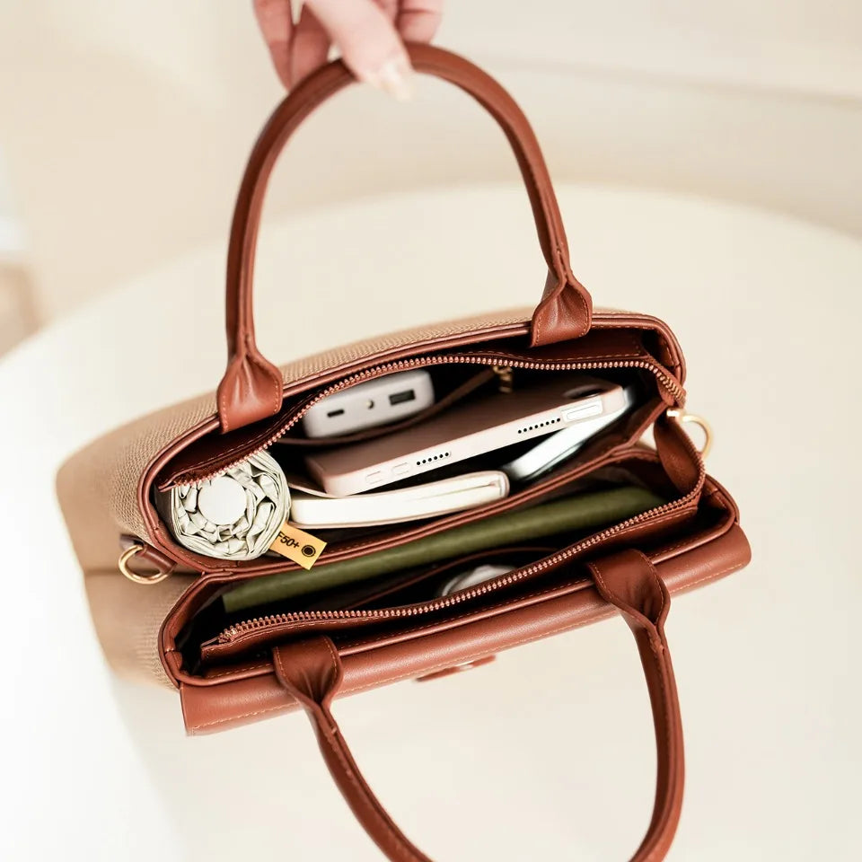 Women Hand Bags Luxury Ladies Top-Handle Bags High Quality Pu Leather Crossbody Bags for Women Elegant Female Tote Shoulder Bag
