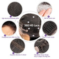 Body Wave 13x6 HD Transparent Lace Front Human Hair Wig 40 Inch Pre Plucked 220 Density 5x5 Glueless Lace Frontal Wigs for Women