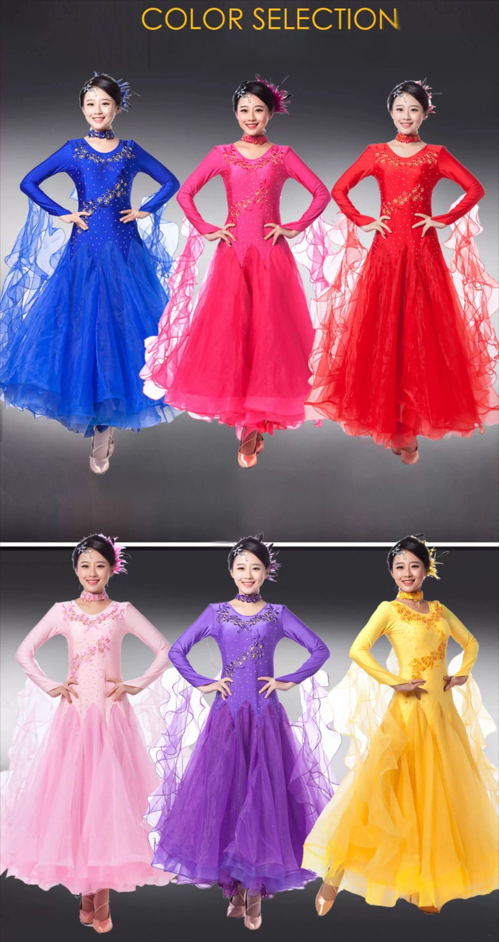 Modern Dance Dress for Woman New Social Dance Costume Ballroom Dancing Competition Clothes Waltz Performance Dress