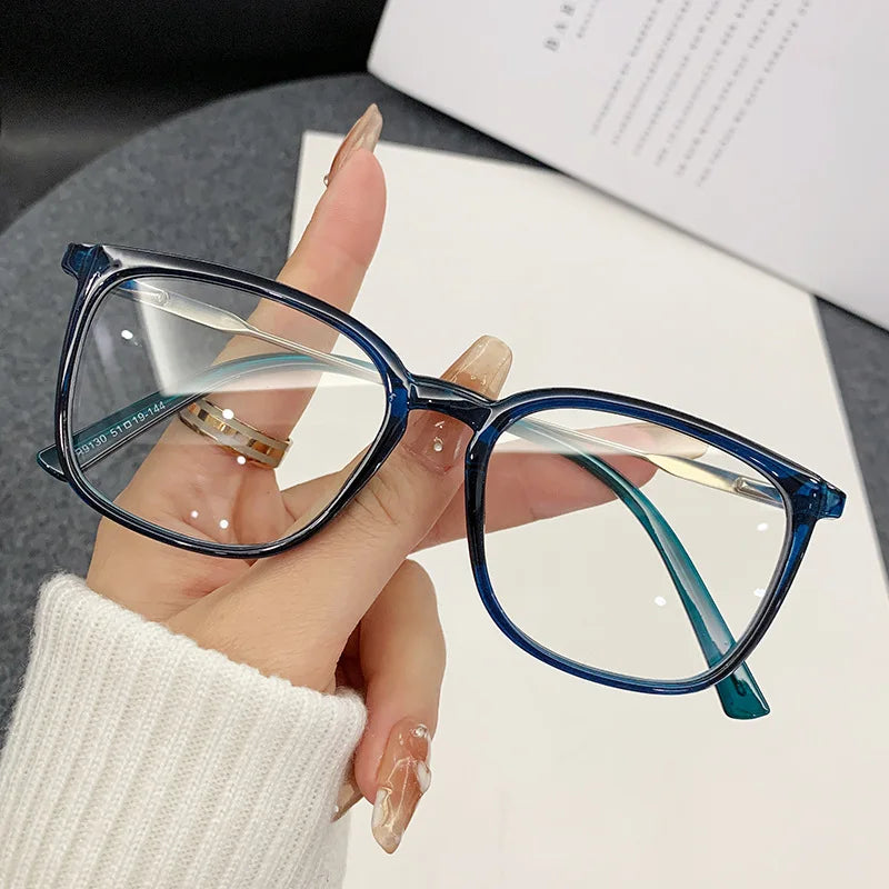 Square Shape Woman Glasses Vintage Style Anti Blue Light Glass Frames for Women TR90 Material Men's Eyeglass Frames