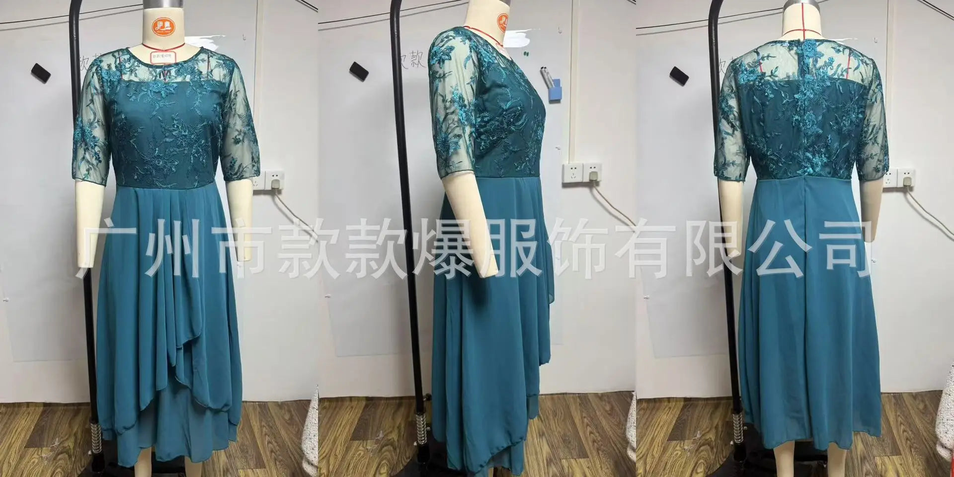 Evening Dress Vestidos Dresses 2025 Woman Elegant Temperament Gentle SlimI Irregular Solid Color Fashion Banquet Chiffon French