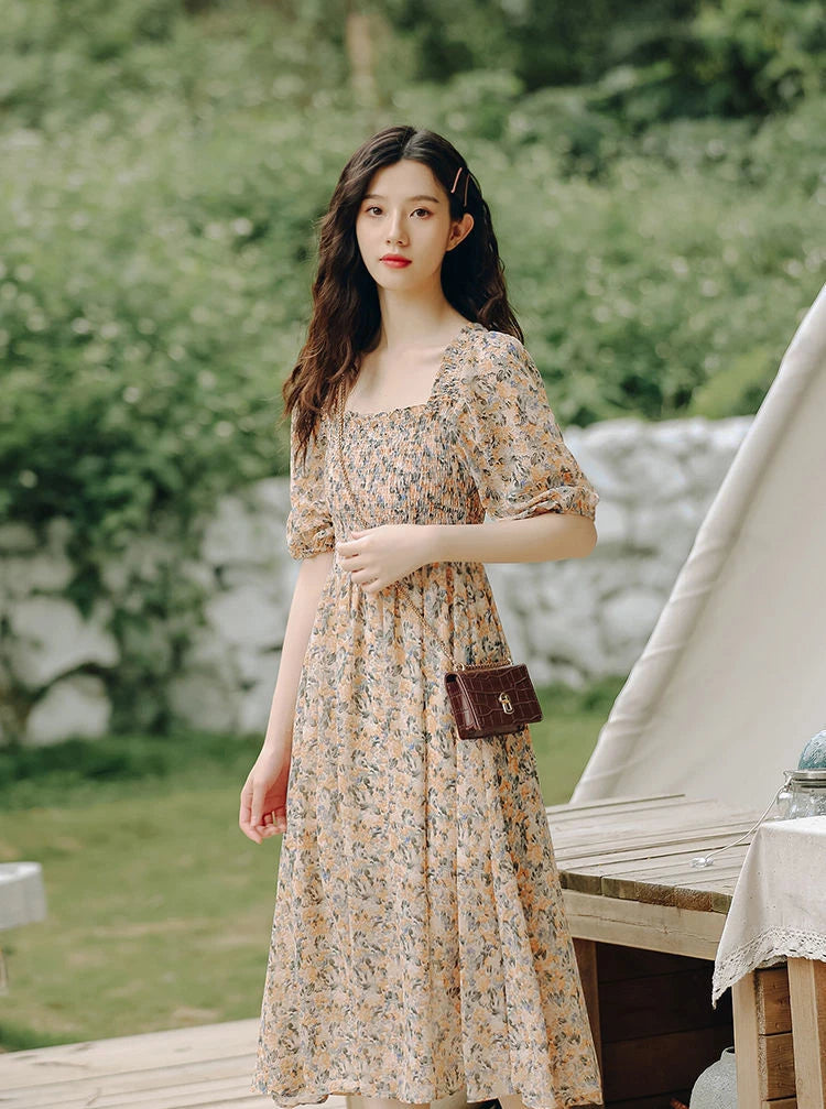 Dresses For Women 2025 Floral Woman Dress Open Back Backless Clothes Beach Flower Tight Bodycon Midi New In Offer Stylish