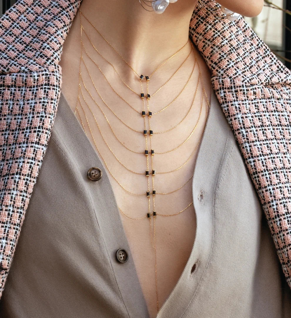 2026 New Fashion Multilayer Chain Hanging Neck Body Chain For Women Bar Party Wedding Sexy Jewelry Accessories