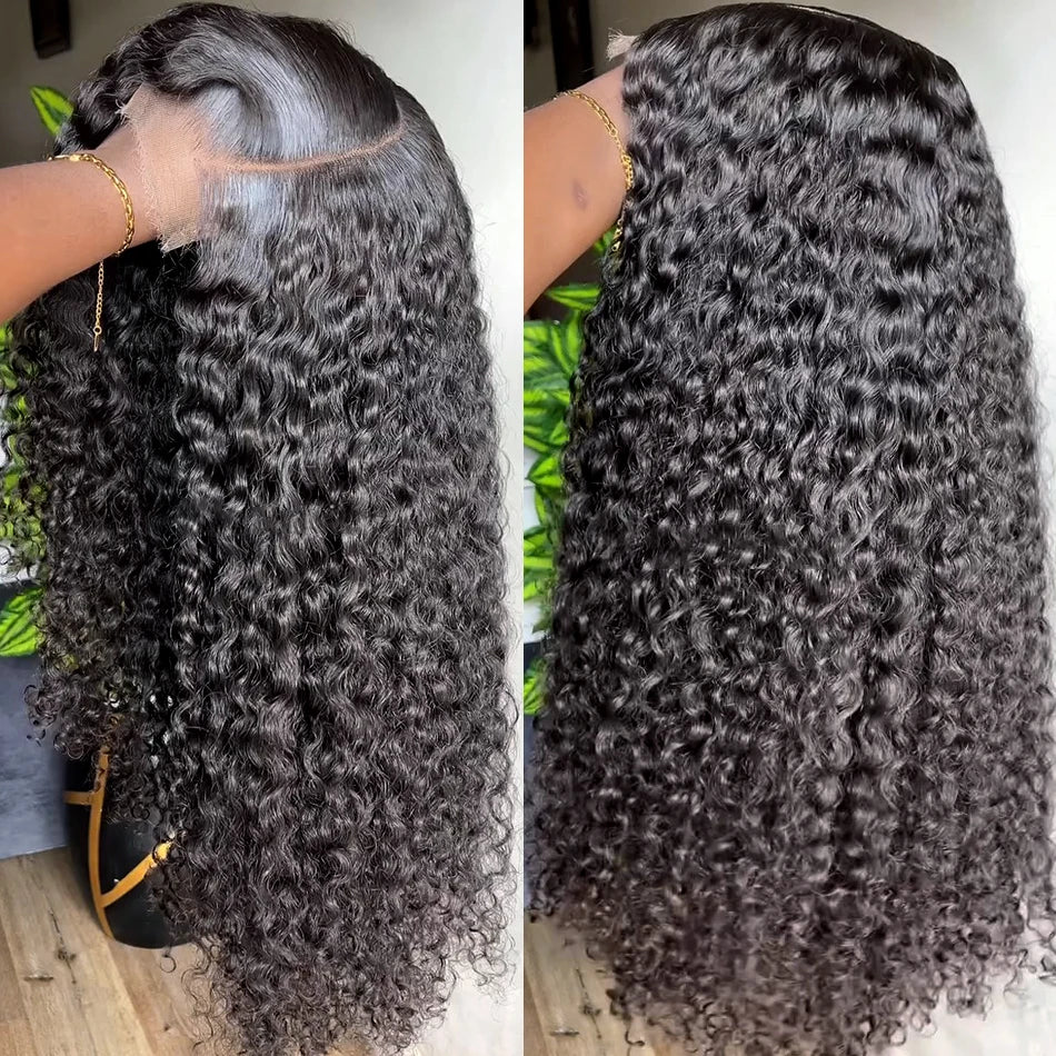 Deep Wave Lace Front Wigs Human Hair Pre Plucked 180% Density HD 13x6 Lace Frontal Wigs For Women Human Hair Lace Frontal Wigs