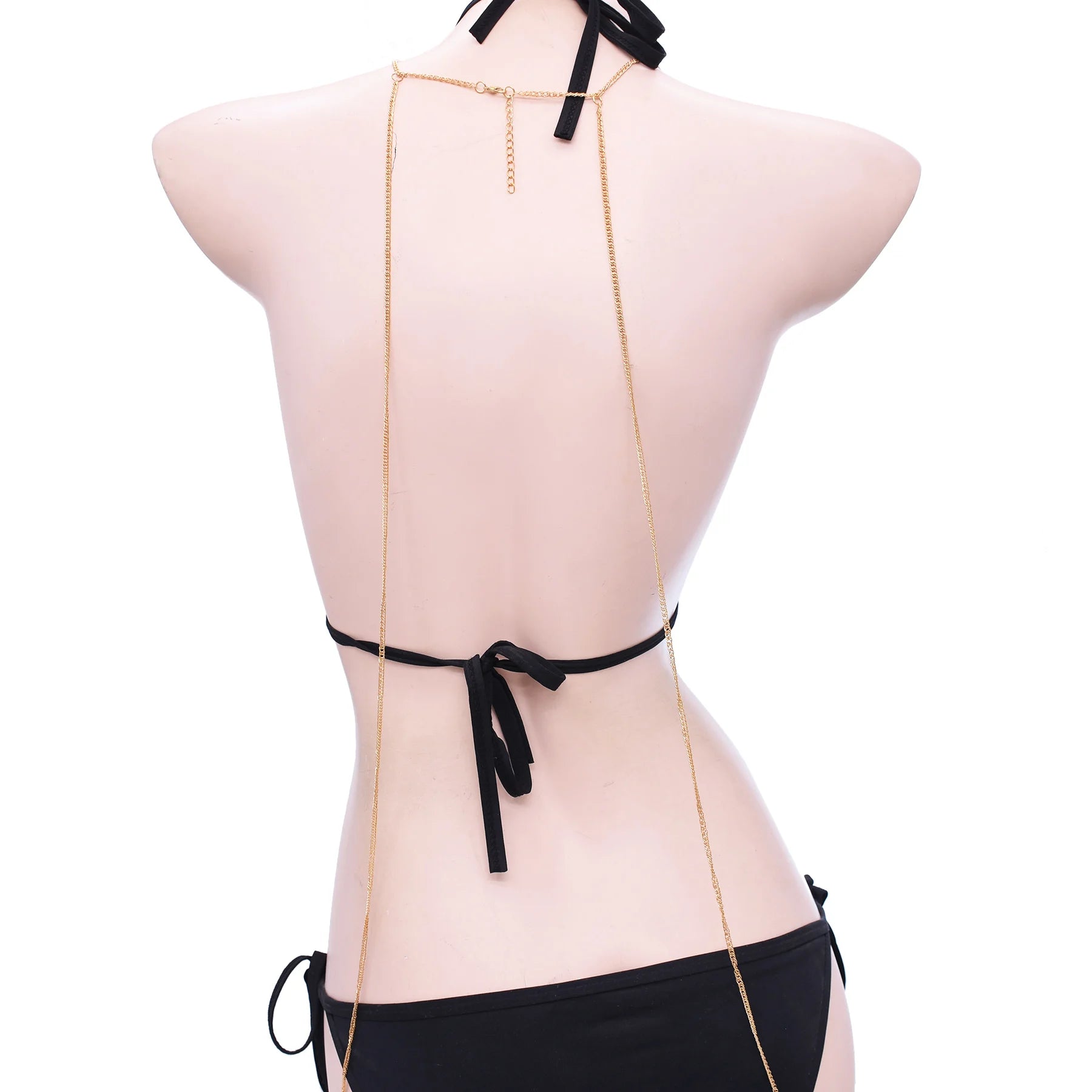 Body Chain Crossover Thin Bra Bikini Waist Belly Body Chains Beach Body Necklace Jewelry for Women