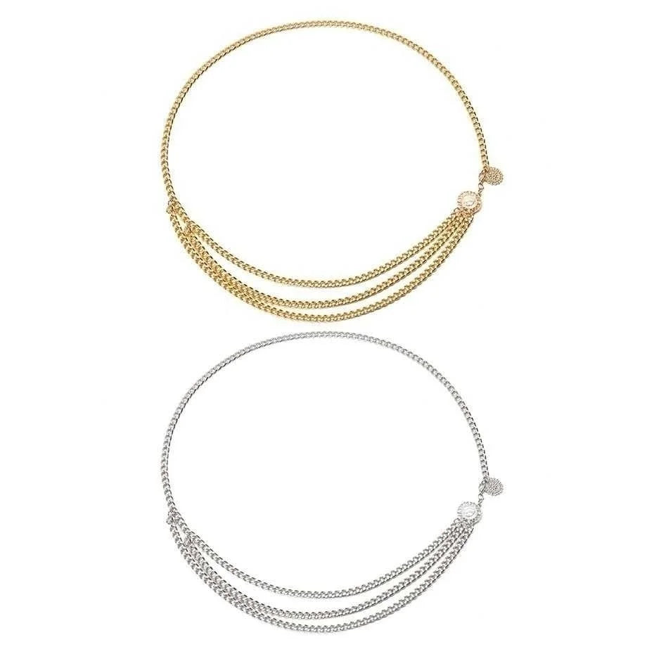 Sexy Bikini Beach Multilayer Waist Belt Chain Long Tassel Coin Pendant Harness Belly Chains for Women Waistbands Body Jewelry
