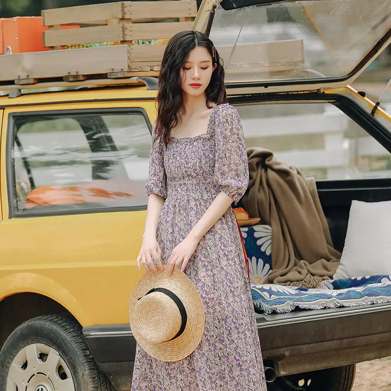 Dresses For Women 2025 Floral Woman Dress Open Back Backless Clothes Beach Flower Tight Bodycon Midi New In Offer Stylish