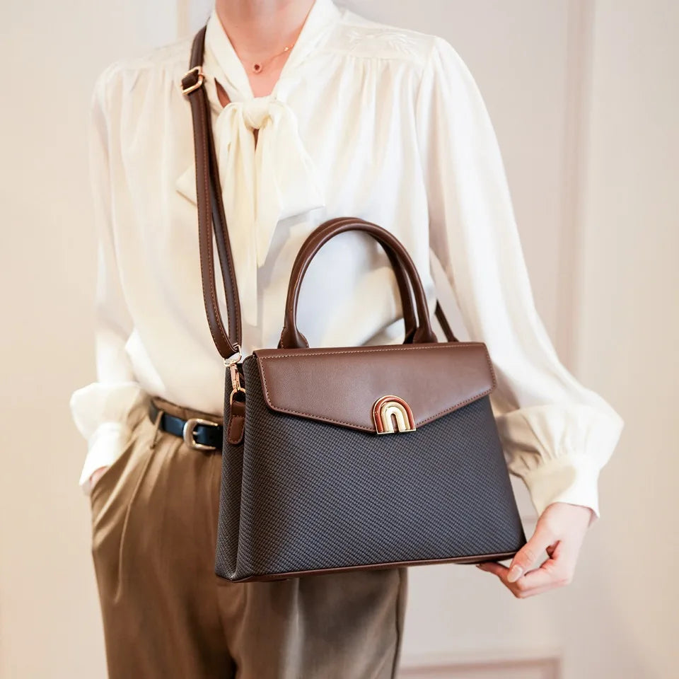 Women Hand Bags Luxury Ladies Top-Handle Bags High Quality Pu Leather Crossbody Bags for Women Elegant Female Tote Shoulder Bag