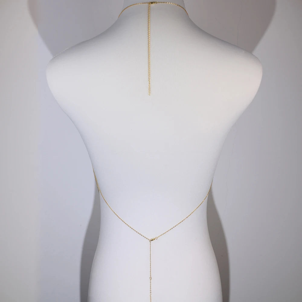 2026 New Fashion Multilayer Chain Hanging Neck Body Chain For Women Bar Party Wedding Sexy Jewelry Accessories