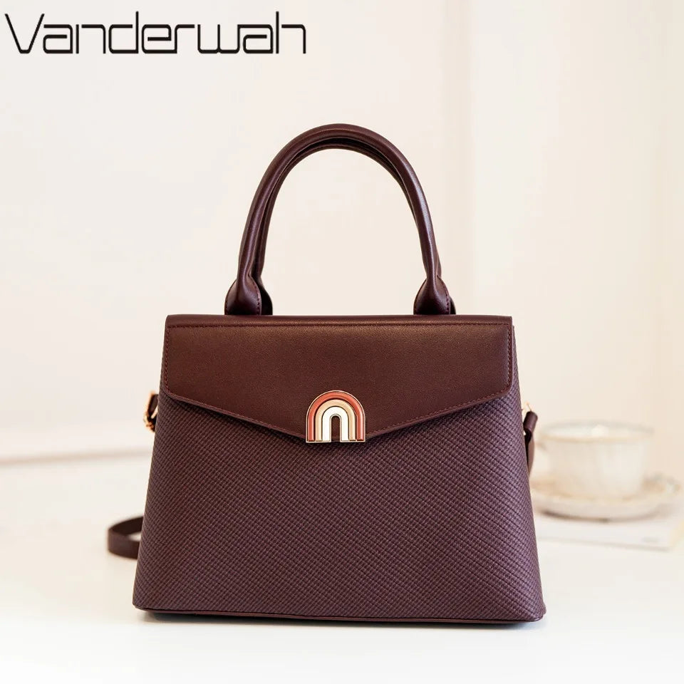 Women Hand Bags Luxury Ladies Top-Handle Bags High Quality Pu Leather Crossbody Bags for Women Elegant Female Tote Shoulder Bag