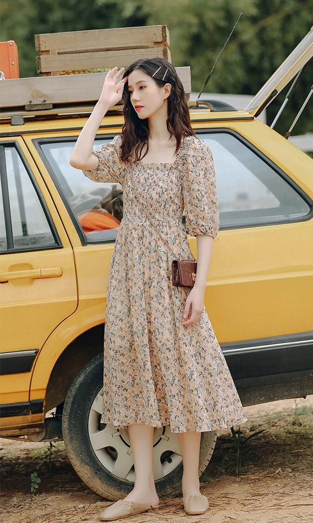 Dresses For Women 2025 Floral Woman Dress Open Back Backless Clothes Beach Flower Tight Bodycon Midi New In Offer Stylish