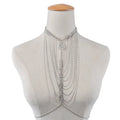 Body Chain Crossover Thin Bra Bikini Waist Belly Body Chains Beach Body Necklace Jewelry for Women