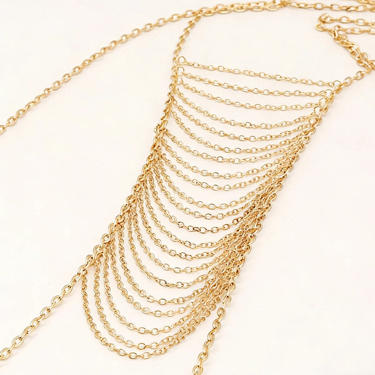 Body Chain Crossover Thin Bra Bikini Waist Belly Body Chains Beach Body Necklace Jewelry for Women