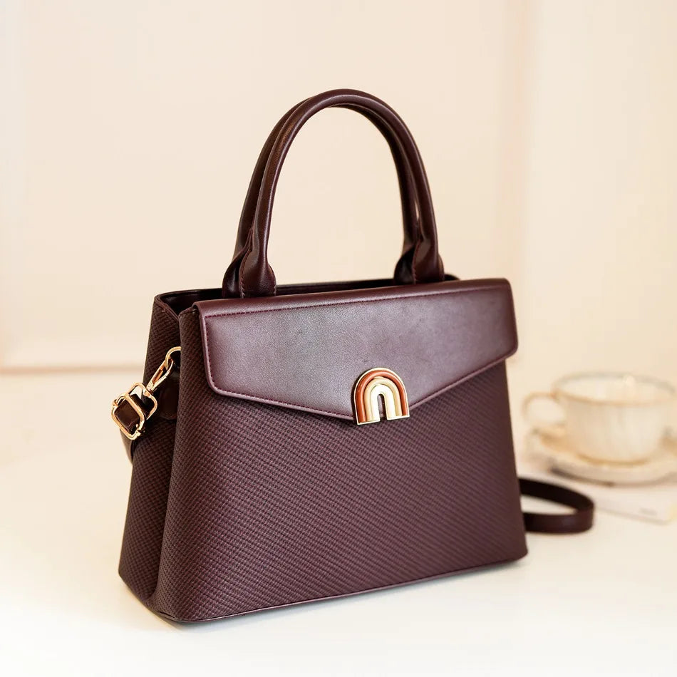 Women Hand Bags Luxury Ladies Top-Handle Bags High Quality Pu Leather Crossbody Bags for Women Elegant Female Tote Shoulder Bag