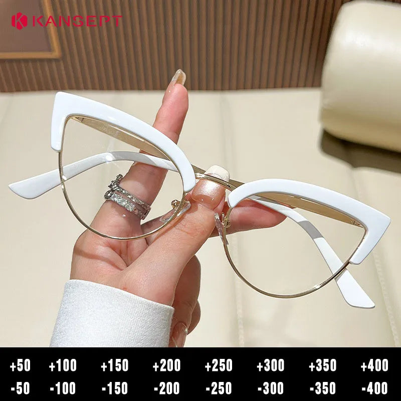 KANSEPT Woman Glasses in Trend Optical Lenses for Women Eyeglasses Women's Eyeglass Frame Transparent Eyepieces Eyewear Lunette