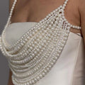 Beaded Body Chain Bra Chain Body Jewelry Beach Accessories Chest Chain Bikini Chain for Carnival Concert Rave Music Festival