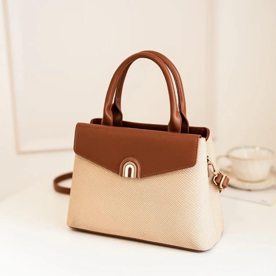 Women Hand Bags Luxury Ladies Top-Handle Bags High Quality Pu Leather Crossbody Bags for Women Elegant Female Tote Shoulder Bag