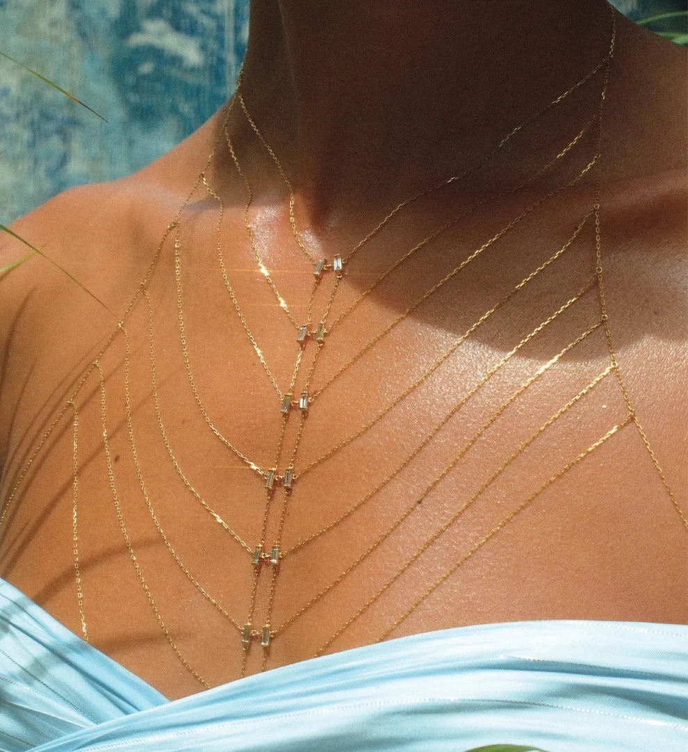 2026 New Fashion Multilayer Chain Hanging Neck Body Chain For Women Bar Party Wedding Sexy Jewelry Accessories