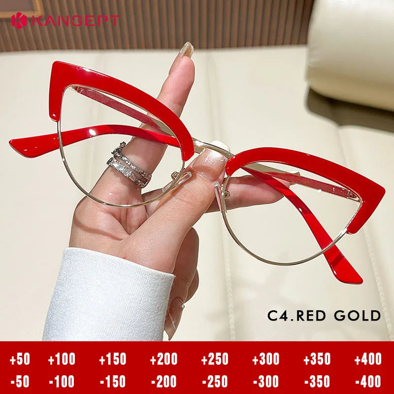 KANSEPT Woman Glasses in Trend Optical Lenses for Women Eyeglasses Women's Eyeglass Frame Transparent Eyepieces Eyewear Lunette