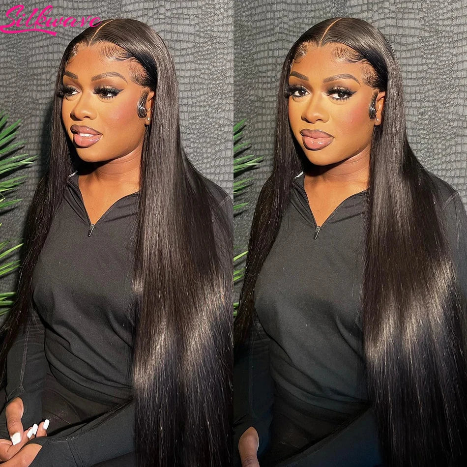 Silkwave 30 40 Inch 13x4 13x6 Hd Lace Frontal Wigs Straight Human Hair Wear And Go 5x5 Glueless Wigs For Black Women Brazilian