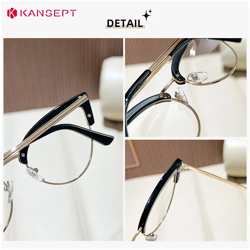 KANSEPT Woman Glasses in Trend Optical Lenses for Women Eyeglasses Women's Eyeglass Frame Transparent Eyepieces Eyewear Lunette