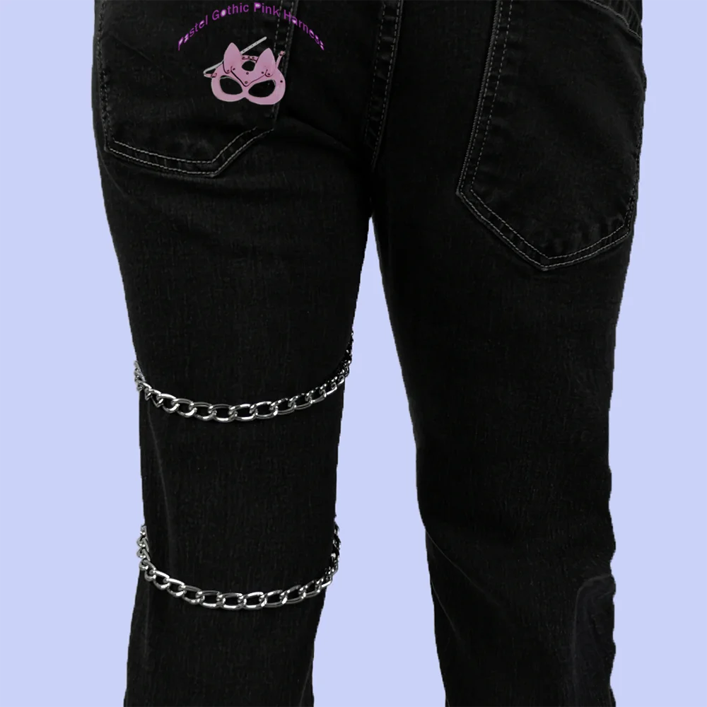 Sexy Leg Chains Men Harness Garter Woman PU Leather Thigh Hip Strap Bondage Belt Gothic Adjustable Suspenders Jeans Accessories