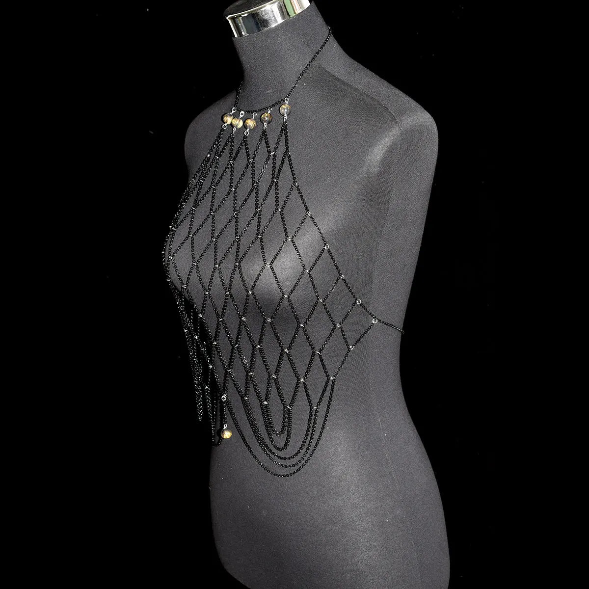 Sexy Metal Chain Skeleton Body jewelry For Woman Simple Fashion Style Bra Chain Stage Performance Dress Birthday Party Underwear