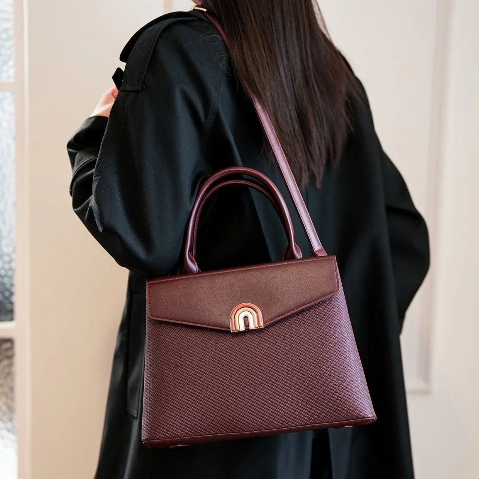 Women Hand Bags Luxury Ladies Top-Handle Bags High Quality Pu Leather Crossbody Bags for Women Elegant Female Tote Shoulder Bag