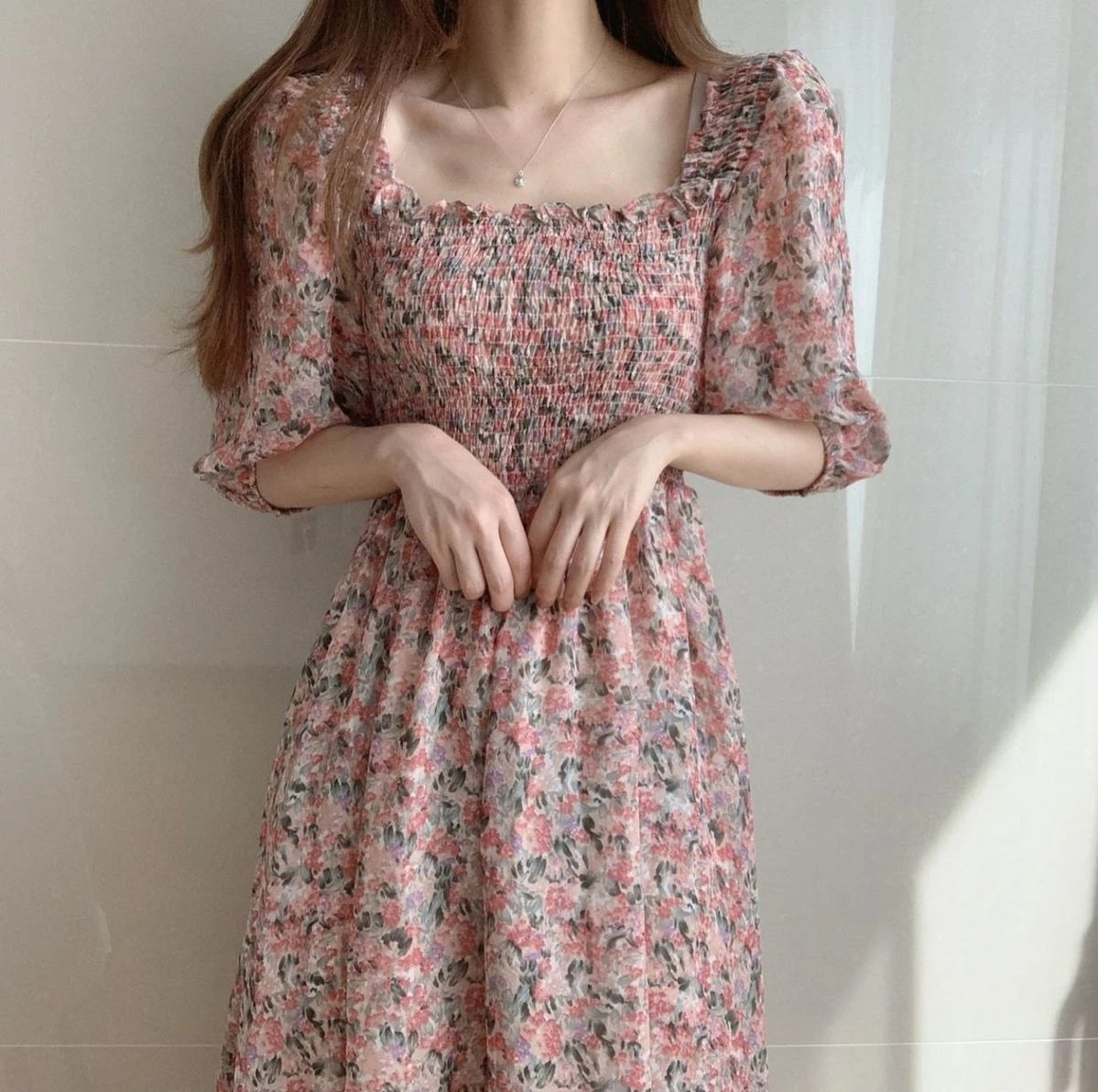 Dresses For Women 2025 Floral Woman Dress Open Back Backless Clothes Beach Flower Tight Bodycon Midi New In Offer Stylish
