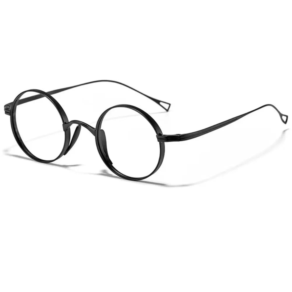 Pure Titanium Ultralight Eyewear Fashion Retro Japanese Oval Optical Eyeglasses Myopia Prescription Frame Man Woman Glasses