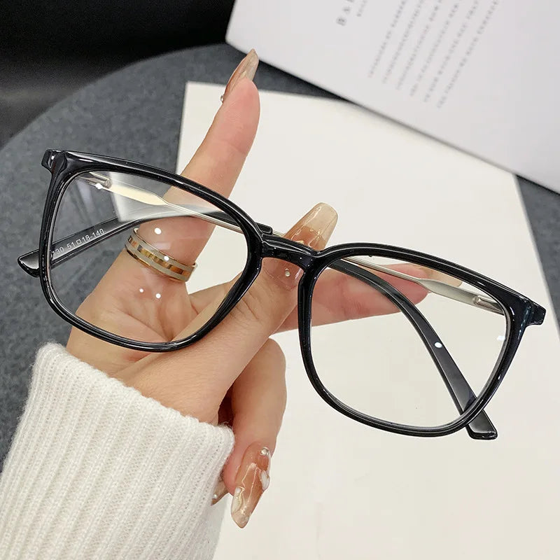 Square Shape Woman Glasses Vintage Style Anti Blue Light Glass Frames for Women TR90 Material Men's Eyeglass Frames