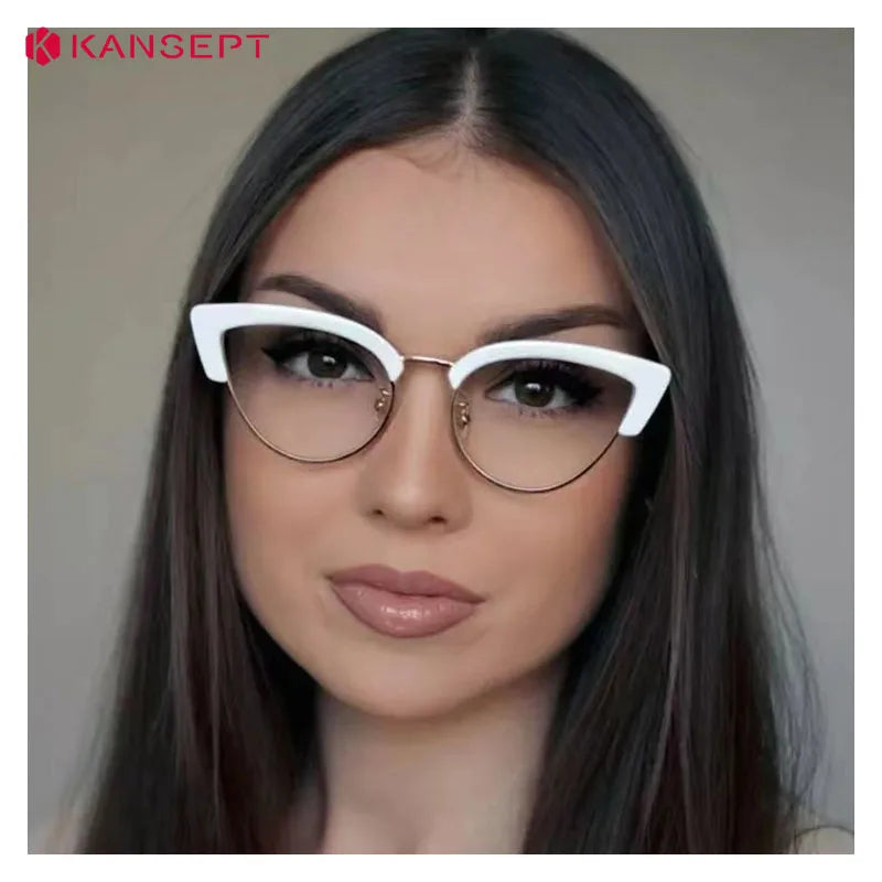 KANSEPT Woman Glasses in Trend Optical Lenses for Women Eyeglasses Women's Eyeglass Frame Transparent Eyepieces Eyewear Lunette