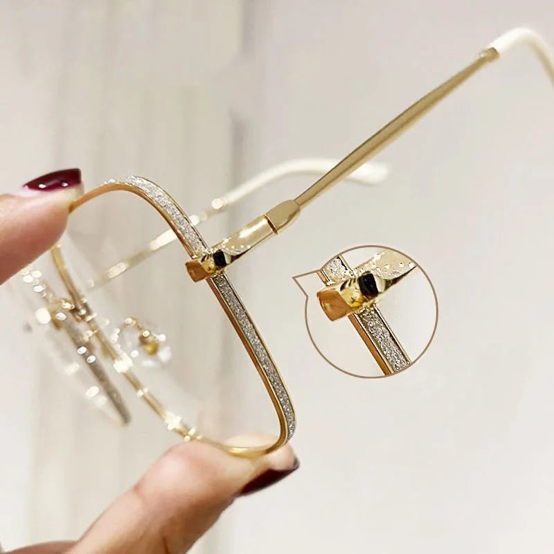 Photochromic Anti Radiation Glasses for Woman Shades for Woman Man Transition Eyewear Replaceable Lens Oversized Frames